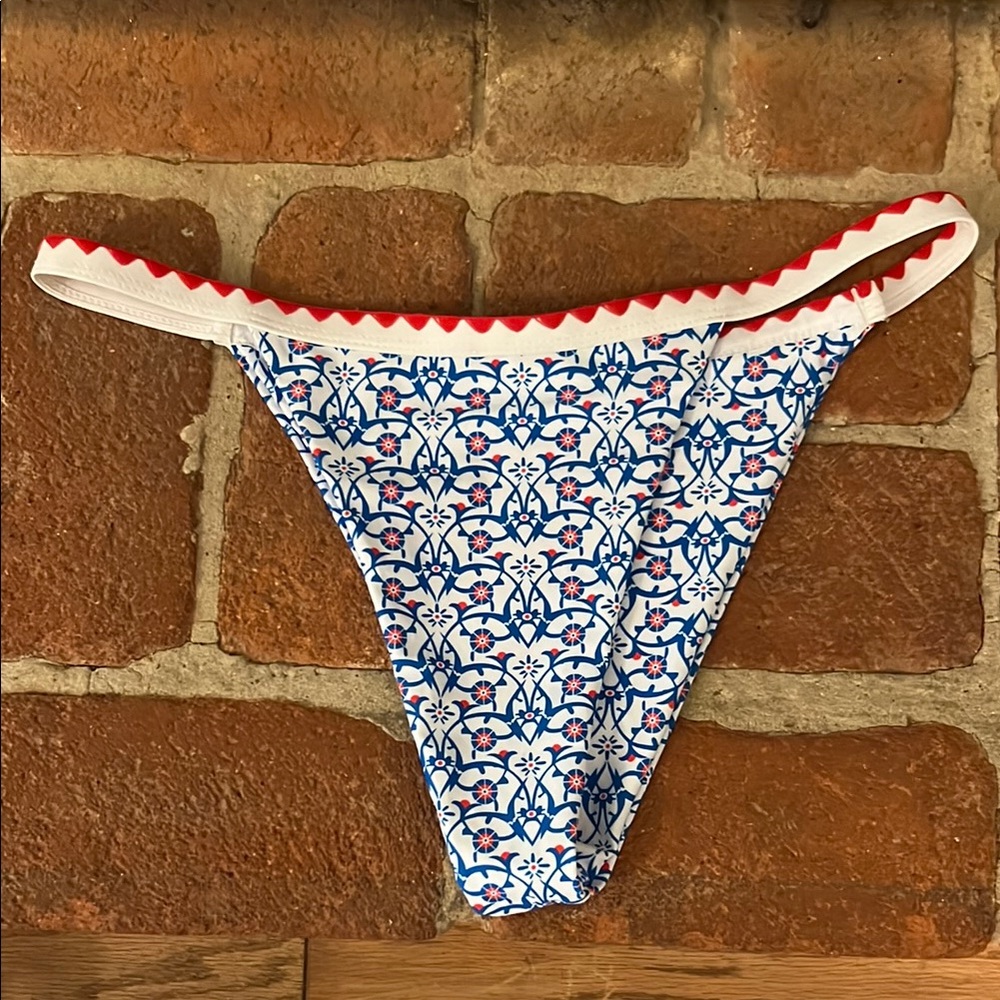 Shein Bikini Bottom with Red Trim